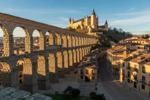 El Acueducto de Segovia, un icono histórico. Descubre segovia como llegar a este impresionante lugar y su Alcázar.