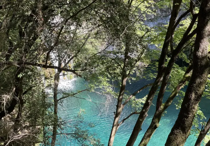 El gorg blau de Girona, un remanso de paz entre árboles frondosos y aguas cristalinas.