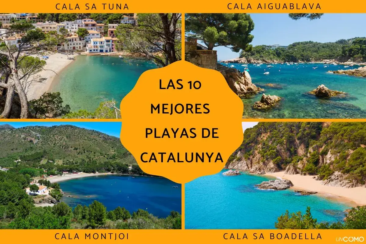Las 10 mejores playas de Cataluña: Cala Sa Tuna, Cala Aiguablava, Cala Montjoi y Cala Sa Boadella.